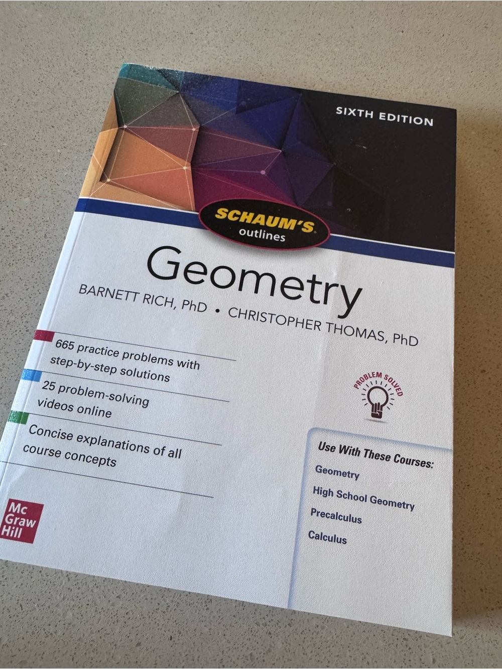 Schaum's Outlines Geometry Book